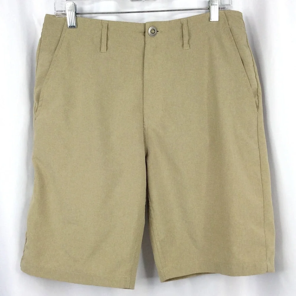 Volcom Surf & Turf 4 Way Stretch Shorts Men's Size 32 Beige Khaki 10